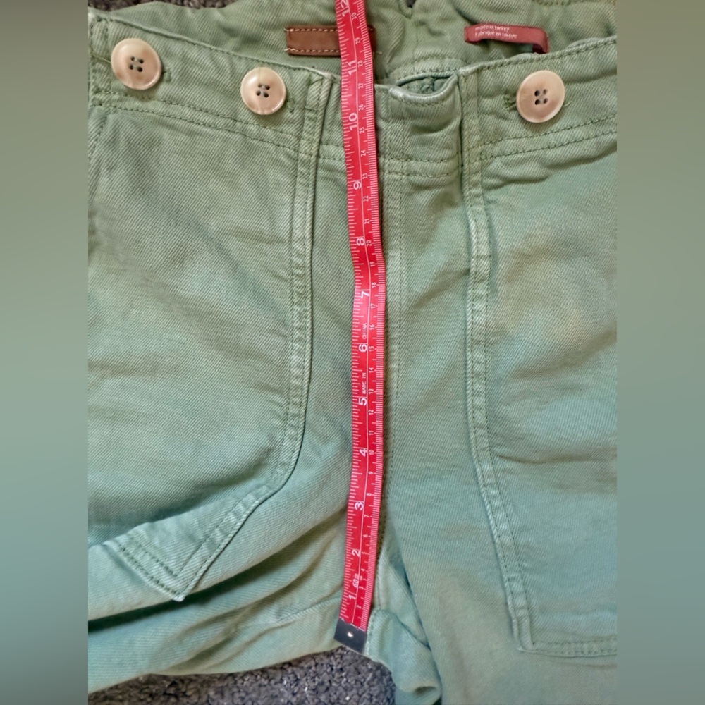 Anthropologie Light Green Wide-Leg Flare Jeans - Picture 13 of 15